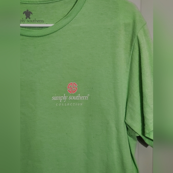 Women’s pink simply southern Happy Camper T-shirt short sleeve medium Med M - Picture 3 of 5